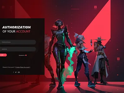 Login Gaming Ui 01 app design illustration ui ux web website