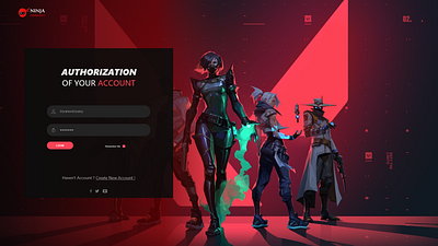 Login Gaming Ui 01 app design illustration ui ux web website