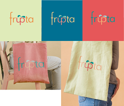 Logo for Frupta supermarket branding concept design green illustrator logo logodesign logodesigner logotype market photoshop supermarket totebag vector weeklywarmup