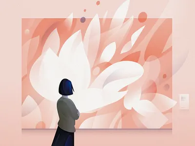 lost spring 1 2020 art blue design flowers illustration illustrator lost magnolia museum painting pink spring vector