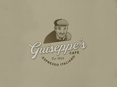 Guiseppe’s | Cafe | Logo Design adobe illustrator business logo crosshatch design process etching illustration logo logo design logo designer logodesign logos logotype timelapse vintage logo