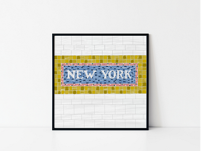 New York Hand-Lettering design handlettering illustration lettering new york subway typogaphy