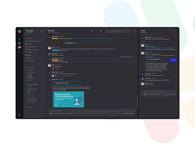 Slack Redesign Concept app concept redesign slack ui