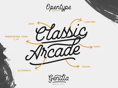 Genilla - Monoline Script Font calligraphy calligraphy and lettering artist clean font handlettering handwritten font lettering monoline script font signature font typeface typography
