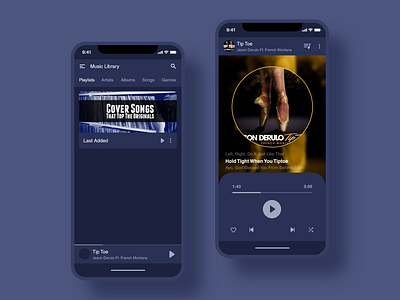 Music App UI Kit adobexd app dark app dark ui mobile mobile app mobile app design mobile app kit mobile ui music music app music app design now playing ui ui kit ui kits ui8 user interface user interface design ux