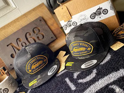 Beetle Mania Snap Back apparel badge branding camo design hat logo patch