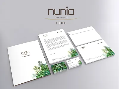 nunia hotel tamansari beauty logo brand design brand identity branding branding design hotel hotel branding hotels logo logo design logodesign logotype resort resorts tourism tourist tours travel travelling