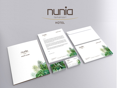 nunia hotel tamansari beauty logo brand design brand identity branding branding design hotel hotel branding hotels logo logo design logodesign logotype resort resorts tourism tourist tours travel travelling