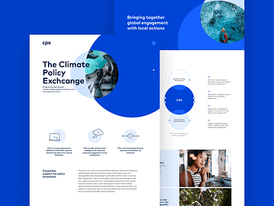 CPX Landingpage blue brand design branding design design system digital landingpage logo simple webdesign