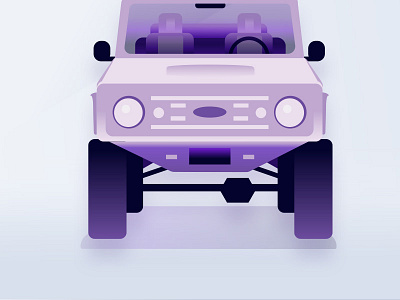 bronco flat Volt design ford ford bronco illustration isometric noise