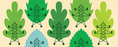 Green energy banner climatechange conceptual editorial editorial illustration energy green green energy illustration illustrator texture textured web banner