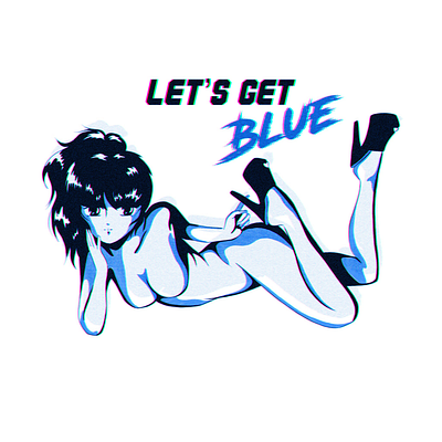 Let’s get blue 80s 80s style 80sanime anime animeart blue citypop erotic illustration manga newretro procreate retroanime vaporwave