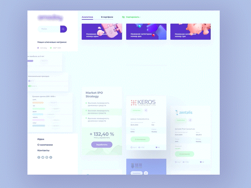 Investment platform animation analytics chart animation concept corporate dashboad dashboard app dashboard design dashboard ui finance interaction product design ui ui ux ui design uidesign uiux ux web web application