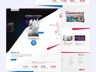 Jumbo Electronics Website design electronics jumbo samsung ui uiuxahmed ux web website