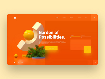 Garden of Possibilities - Web UI Design branding design icon interaction design interactive mobile app design portfolio design ui uidesign uiux user interaction userinterface ux web interface webdesign website design