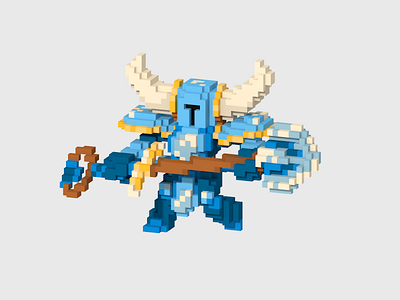 Shovel Knight ⚔️ 3d cubes game indie lowpoly magicavoxel pixelart shovel knight shovelknight voxel voxelart