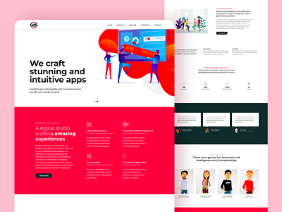 GdS Graphics Website design illustration studio ui uiux ux web web design