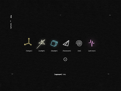 lightbulbs - ui screenshot #01 glow illustration light lighting svg svg animation ui ui design uix videogame vr web design