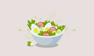 salad food illustration health health and fitness health food healthy illustration salad salad bar salads vector