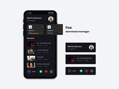 Fox download manager app appdesign design download downloadmanager flat fox interface ios iphonex sketch sketch app sketchapp typography ui ui designs userinterface ux ux ui