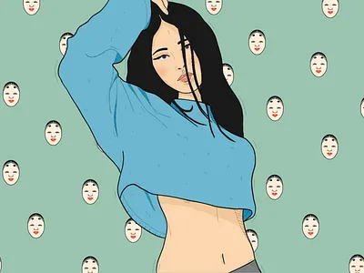 Ko-omote - Illustration character design girl illustration ipad pro procreate