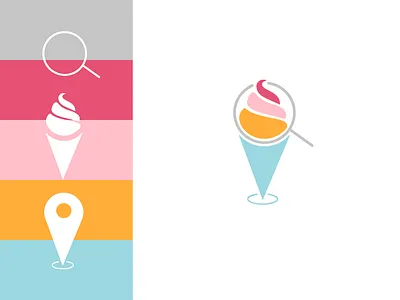 Ice Cream Finder ice cream finder ice cream logo ice cream on location logo ice cream traker icecream search ice cream search ice cream logo