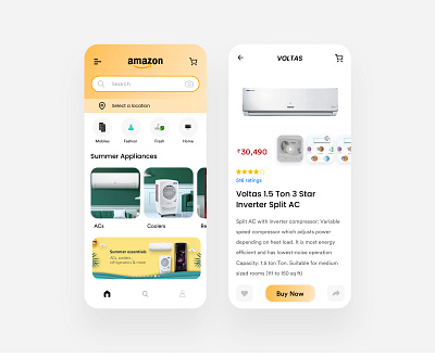 Amazon app redesign app design dribbble mobile shrutiuiux sketch ui uidesign ux uxdesign