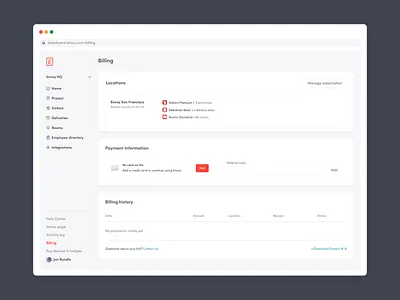 Location-Based Billing app design product product design saas saas design ui ux web