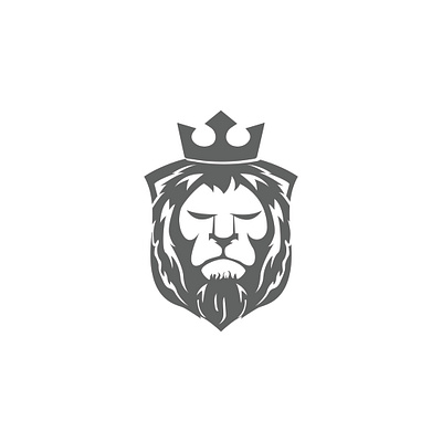 Brave King Logo brave braves design flat icon illustration king lion lion head lion logo logo typography vector