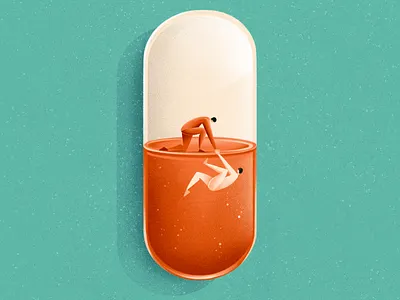 Hope in crisis - The opioids epidemic cover cover illustration drugs editorial editorial illustration health hope illustration illustrator opioids sail ho studio sho studio texture
