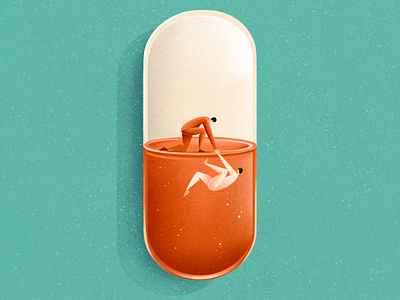 Hope in crisis - The opioids epidemic cover cover illustration drugs editorial editorial illustration health hope illustration illustrator opioids sail ho studio sho studio texture