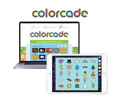 Colorcade App app app design app designer application educational app sticker design ui uidesign