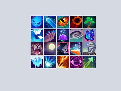game icons digital painting fantasy game art game dev icon item magic