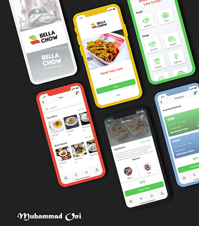 Food delivery App Mockup mobile mockup template ui ux