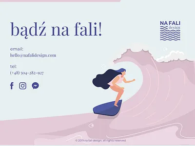 Contact section - web design contact contact page summer surf surfing ui ui design vacation vector wave web web design webdesign website website design