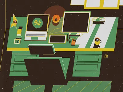 My Room-Workspace art concept design direction dribbble illustration room vector workspace