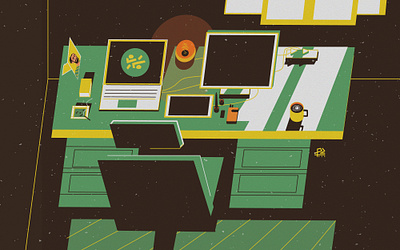 My Room-Workspace art concept design direction dribbble illustration room vector workspace