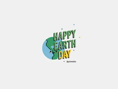 Earth Day design earth flat design illustration kawaii lettering tierra