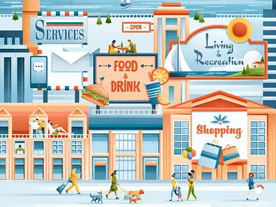 Virginia Living cover cover drink editorial editorial illustration food illustration people sail ho studio sho studio shopping texture virginia