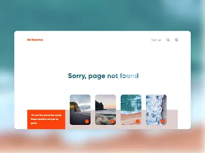 404 page not found web page. 404page account auckland beach challenge concept daily ui design inspiration page design ui ux website website design