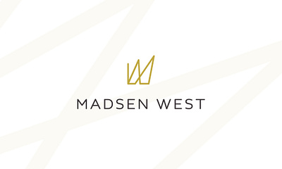 Madsen West Logo Design app branding design hotel hotel branding icon logo luxury typography west