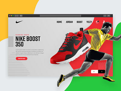 Nike Shopping Website Ui Design adobexd app mobile app design mobile ui navigation nike air nike air max nike boost nike shoes ui design shopping website sport website ui ui ux web web site design