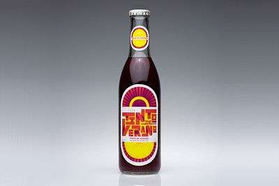 Tinto de Verano Bottle Label branding design logo