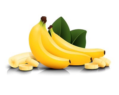 Jali Fruit Co. Banana Illustration art banana design food fruit fruit illustration gradient green illustration illustrator leaf nature packaging product snack texture treat vector vector illustration yellow