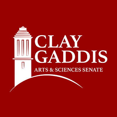 Clay Gaddis for Arts & Sciences Senate 2017 brand and identity brand identity campaigns graphic design logo project management