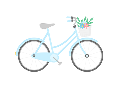 Day 135 - 366 Days of Illustration Challenge - MintSwift basket bicycle bike cycle cycling digital digital illustration drawing fitness flat design flat illustration flatdesign flowers illustration illustrator mintswift plants spring vector vector illustration