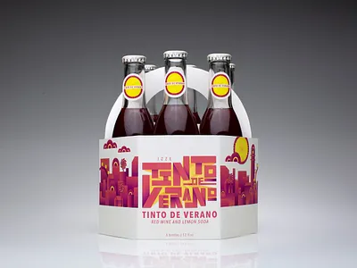 Tinto de Verano Packaging beverage beverage packaging branding design illustration package design packaging