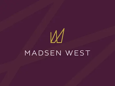Madsen West brand branding client concept design graphic logo mark type work