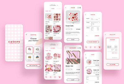 Catery branding catering design food mobile ui uidesign ux uxdesign