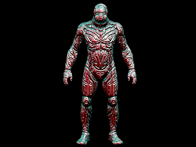 Parasite Suit 3d 3d art character design design digital art zbruh